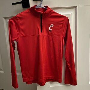 Kids Champion University of Cincinnati Red Quarter Zip          Medium